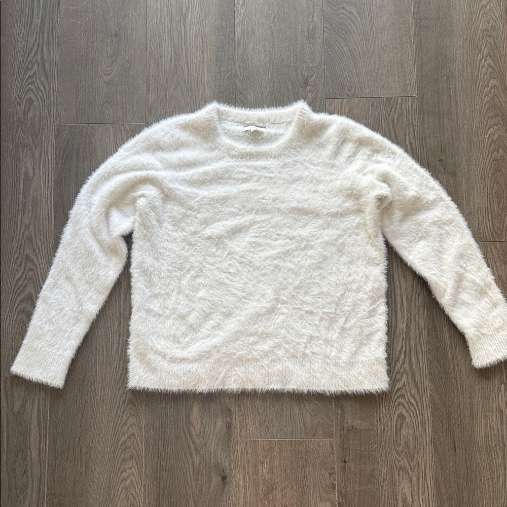 Lucky Brand Soft White Crew Neck Sweater